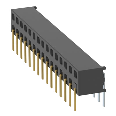 MMS-115-01-L-DH-01 by Samtec Inc. - CONNECTOR RECPT 30P 0.079 GOLD PCB R/A