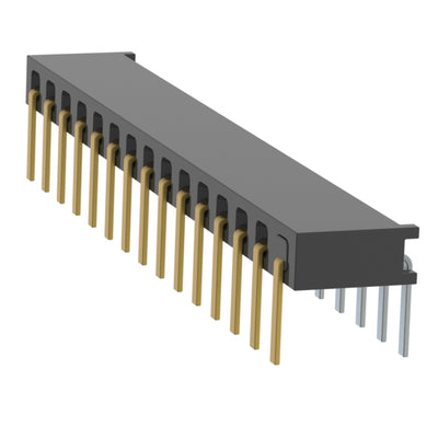 MMS-115-01-F-SH-01 by Samtec Inc. - CONNECTOR RECPT 15P 0.079 GOLD PCB R/A