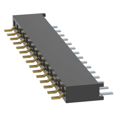 MMS-115-02-L-SH-03 by Samtec Inc. - CONNECTOR RECPT 15P 0.079 GOLD SMD R/A