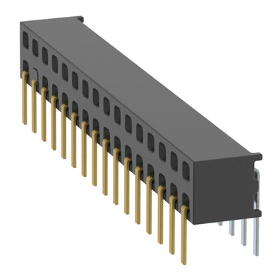 MMS-116-01-L-DH-29 by Samtec Inc. - CONNECTOR RECPT 32P 0.079 GOLD PCB R/A