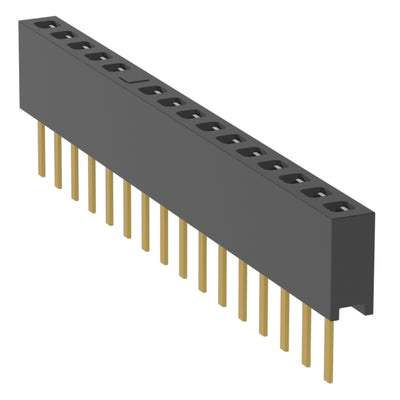 MMS-116-01-L-SV-11 by Samtec Inc. - CONNECTOR RECPT 16POS 0.079 GOLD PCB