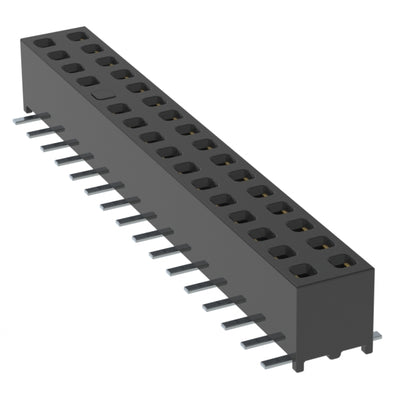 MMS-116-02-L-DV-23 by Samtec Inc. - CONNECTOR RECPT 32POS 0.079 GOLD SMD