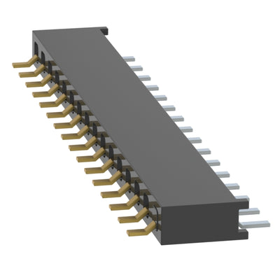 MMS-116-02-L-SH-01 by Samtec Inc. - CONNECTOR RECPT 16P 0.079 GOLD SMD R/A