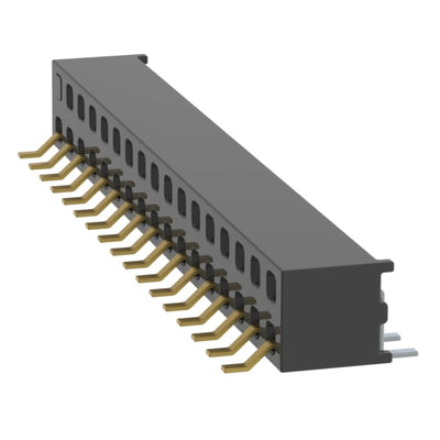MMS-117-02-L-DH-34-TR by Samtec Inc. - CONNECTOR RECPT 34P 0.079 GOLD SMD R/A