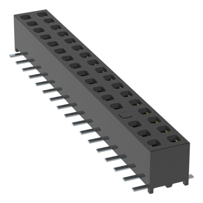 MMS-117-02-L-DV-07-P-TR by Samtec Inc. - CONNECTOR RECPT 34POS 0.079 GOLD SMD