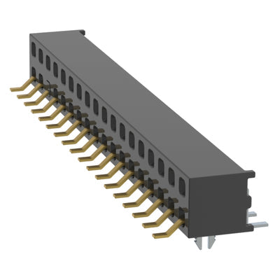 MMS-118-02-L-DH-LC-31 by Samtec Inc. - CONNECTOR RECPT 36P 0.079 GOLD SMD R/A