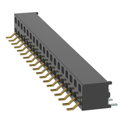 MMS-119-02-L-DH-01 by Samtec Inc. - CONNECTOR RECPT 38P 0.079 GOLD SMD R/A