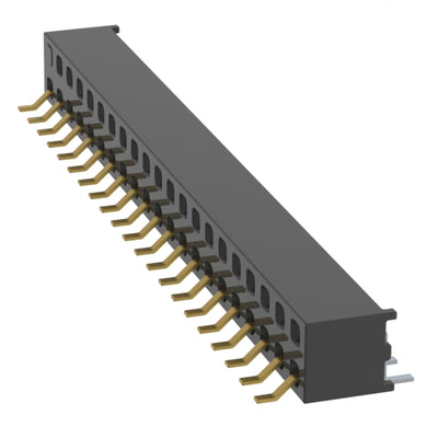 MMS-121-02-L-DH-42 by Samtec Inc. - CONNECTOR RECPT 42P 0.079 GOLD SMD R/A