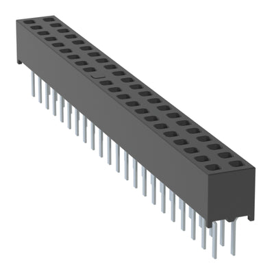 MMS-122-01-L-DV-25 by Samtec Inc. - CONNECTOR RECPT 44POS 0.079 GOLD PCB
