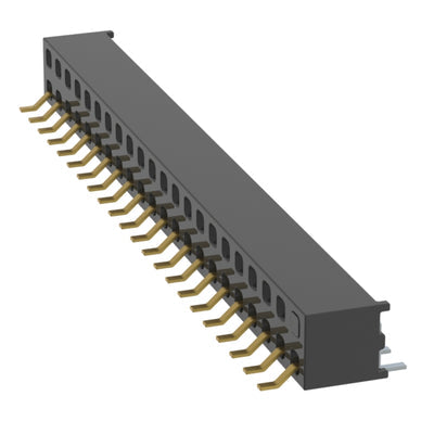 MMS-122-02-L-DH-02 by Samtec Inc. - CONNECTOR RECPT 44P 0.079 GOLD SMD R/A
