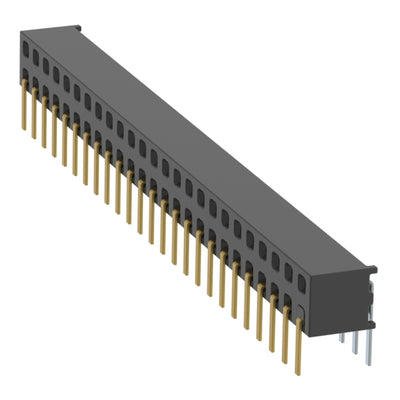 MMS-125-01-L-DH-01 by Samtec Inc. - CONNECTOR RECPT 50P 0.079 GOLD PCB R/A