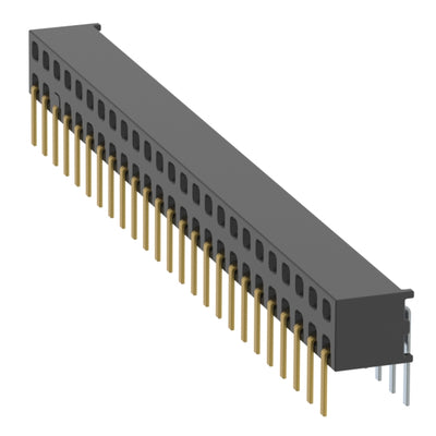 MMS-125-01-L-DH-45 by Samtec Inc. - CONNECTOR RECPT 50P 0.079 GOLD PCB R/A