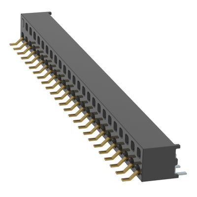 MMS-125-02-L-DH-50 by Samtec Inc. - CONNECTOR RECPT 50P 0.079 GOLD SMD R/A