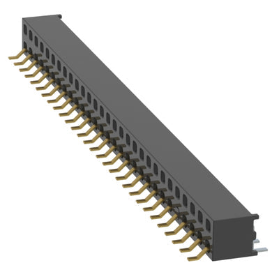 MMS-129-02-L-DH-09 by Samtec Inc. - CONNECTOR RECPT 58P 0.079 GOLD SMD R/A