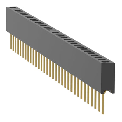 MMS-132-01-F-SV-17 by Samtec Inc. - CONNECTOR RECPT 32POS 0.079 GOLD PCB