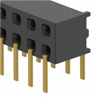 MMS-125-01-H-DH by Samtec Inc. - CONNECTOR RECPT 50P 0.079 GOLD PCB R/A