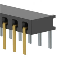 MMS-121-01-LM-SH by Samtec Inc. - CONNECTOR RECPT 21P 0.079 GOLD PCB R/A