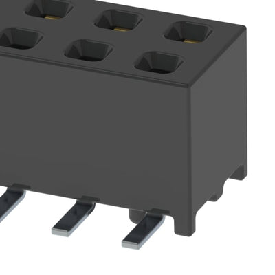 MMS-110-02-L-DV-A-K-TR by Samtec Inc. - CONNECTOR RECPT 20POS 0.079 GOLD SMD