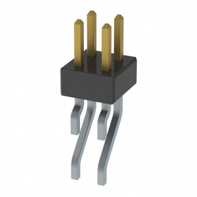 MMT-102-01-S-DH by Samtec Inc. - CONNECTOR HEADER SMD R/A 4POS 2MM