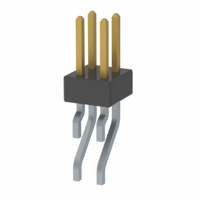 MMT-102-02-S-DH-P by Samtec Inc. - CONNECTOR HEADER SMD R/A 4POS 2MM