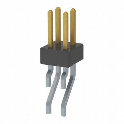 MMT-102-02-S-DH-P-TR by Samtec Inc. - CONNECTOR HEADER SMD R/A 4POS 2MM