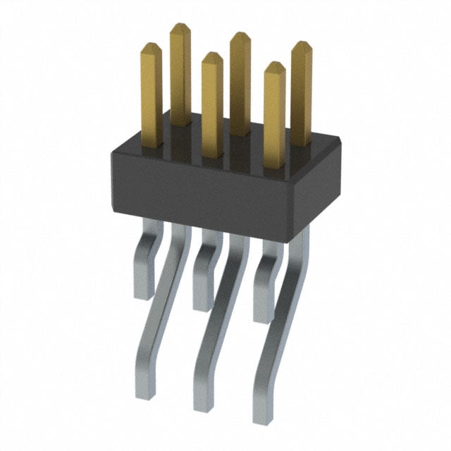 MMT-103-01-F-DH-TR by Samtec Inc. - CONNECTOR HEADER SMD R/A 6POS 2MM