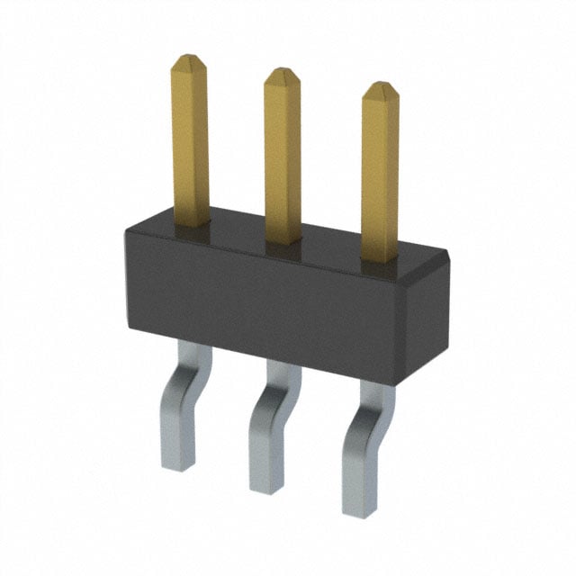 MMT-103-01-F-SH-K-TR by Samtec Inc. - CONNECTOR HEADER SMD R/A 3POS 2MM