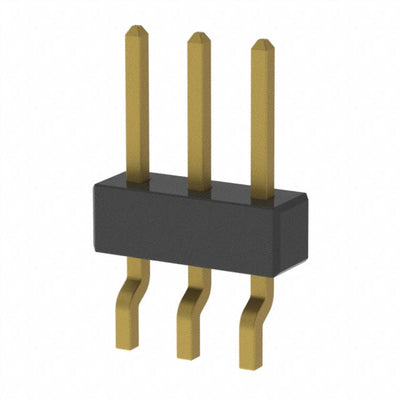 MMT-103-02-H-SH by Samtec Inc. - CONNECTOR HEADER SMD R/A 3POS 2MM