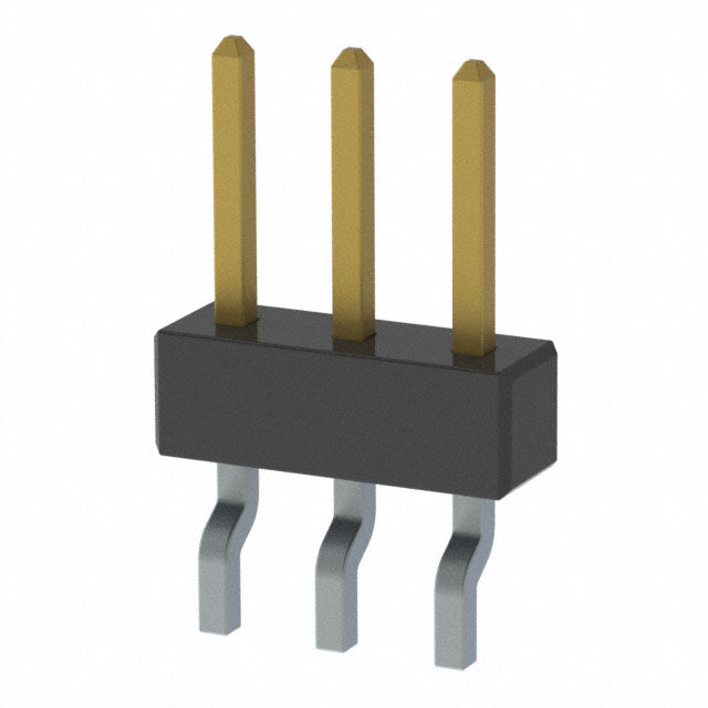 MMT-103-02-S-SH-P by Samtec Inc. - CONNECTOR HEADER SMD R/A 3POS 2MM