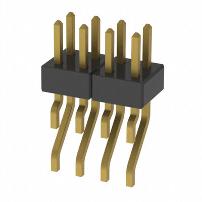 MMT-104-01-H-DH by Samtec Inc. - CONNECTOR HEADER SMD R/A 8POS 2MM