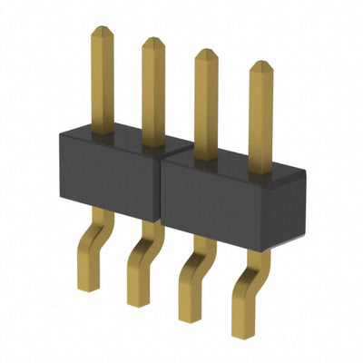 MMT-104-01-H-SH by Samtec Inc. - CONNECTOR HEADER SMD R/A 4POS 2MM