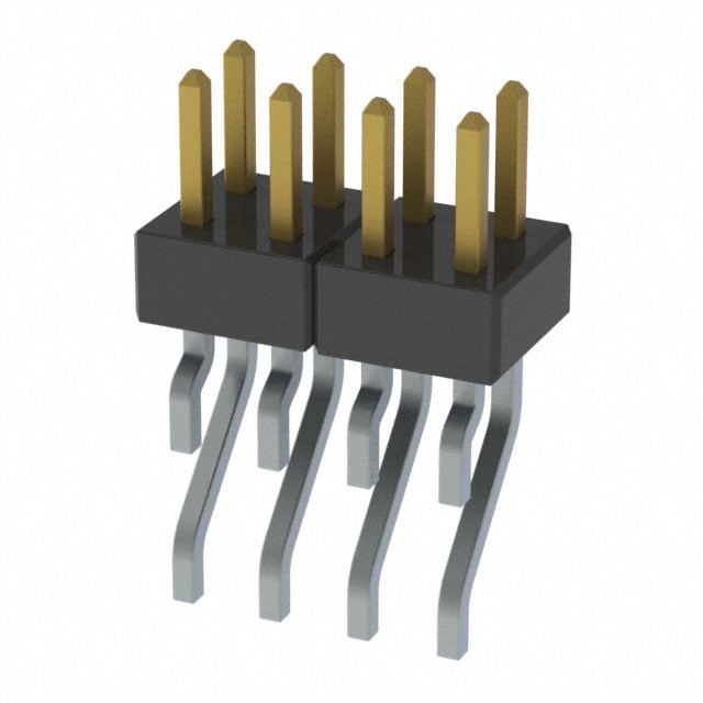 MMT-104-01-S-DH-K-TR by Samtec Inc. - CONNECTOR HEADER SMD R/A 8POS 2MM