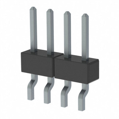 MMT-104-02-T-SH-TR by Samtec Inc. - CONNECTOR HEADER SMD R/A 4POS 2MM