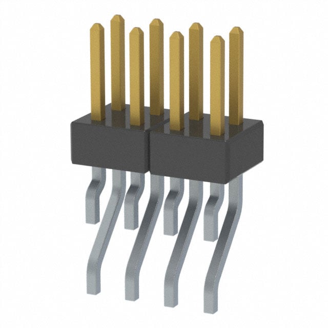 MMT-104-02-F-DH-P-TR by Samtec Inc. - CONNECTOR HEADER SMD R/A 8POS 2MM