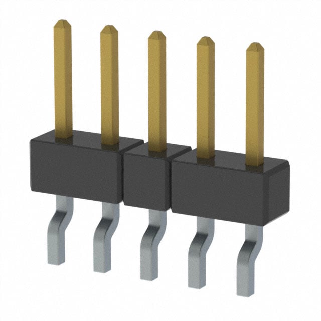 MMT-105-02-L-SH-P by Samtec Inc. - CONNECTOR HEADER SMD R/A 5POS 2MM