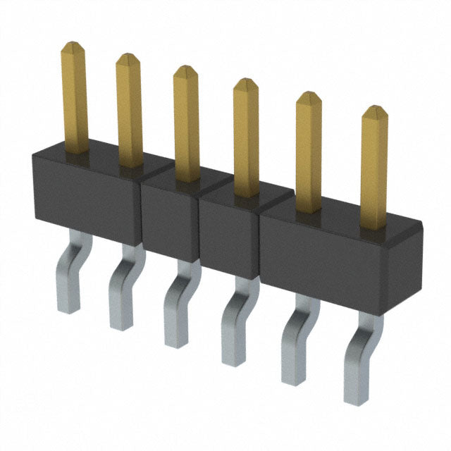 MMT-106-01-L-SH-TR by Samtec Inc. - CONNECTOR HEADER SMD R/A 6POS 2MM