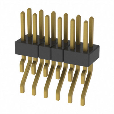 MMT-106-02-H-DH by Samtec Inc. - CONNECTOR HEADER SMD R/A 12POS 2MM