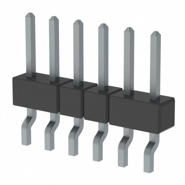 MMT-106-02-T-SH-P by Samtec Inc. - CONNECTOR HEADER SMD R/A 6POS 2MM