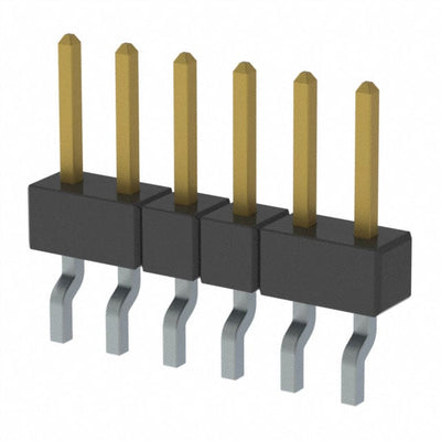 MMT-106-02-S-SH by Samtec Inc. - CONNECTOR HEADER SMD R/A 6POS 2MM