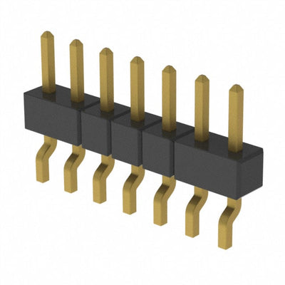 MMT-107-01-H-SH by Samtec Inc. - CONNECTOR HEADER SMD R/A 7POS 2MM