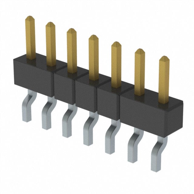 MMT-107-01-L-SH-P by Samtec Inc. - CONNECTOR HEADER SMD R/A 7POS 2MM
