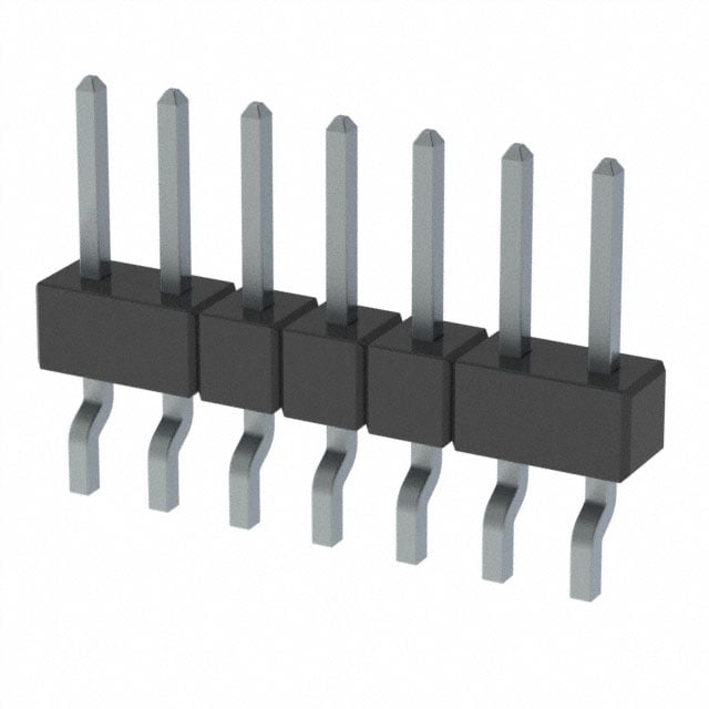 MMT-107-02-T-SH-P-TR by Samtec Inc. - CONNECTOR HEADER SMD R/A 7POS 2MM