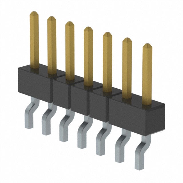 MMT-107-02-F-SH-K-TR by Samtec Inc. - CONNECTOR HEADER SMD R/A 7POS 2MM