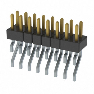 MMT-108-01-L-DH by Samtec Inc. - CONNECTOR HEADER SMD R/A 16POS 2MM
