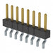 MMT-108-02-F-SH-P by Samtec Inc. - CONNECTOR HEADER SMD R/A 8POS 2MM