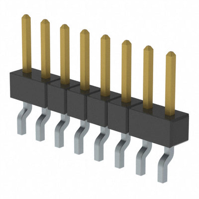 MMT-108-02-SM-SH-TR by Samtec Inc. - CONNECTOR HEADER SMD R/A 8POS 2MM