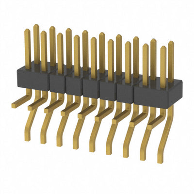 MMT-109-02-H-MT by Samtec Inc. - CONNECTOR HEADER SMD R/A 18POS 2MM