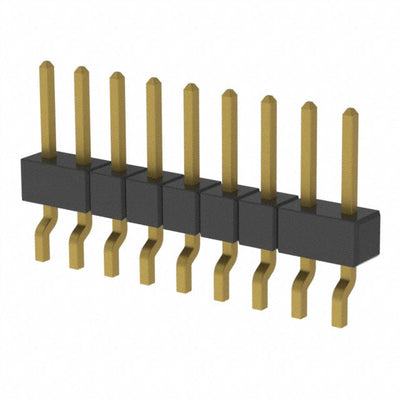 MMT-109-02-H-SH by Samtec Inc. - CONNECTOR HEADER SMD R/A 9POS 2MM