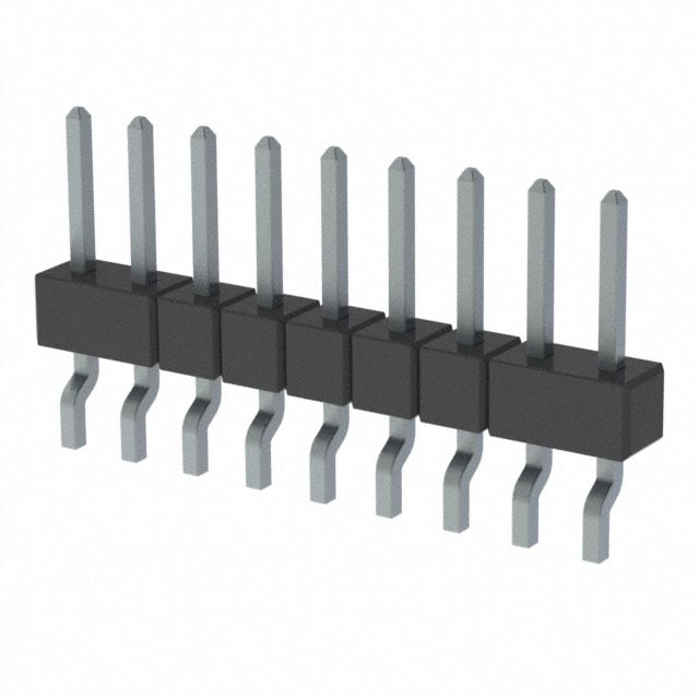 MMT-109-02-T-SH-P by Samtec Inc. - CONNECTOR HEADER SMD R/A 9POS 2MM