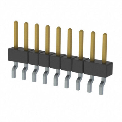 MMT-109-02-FM-SH by Samtec Inc. - CONNECTOR HEADER SMD R/A 9POS 2MM